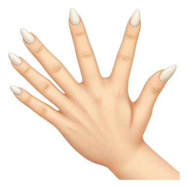 a hand but the middle finger and ring finger is twisted sticker