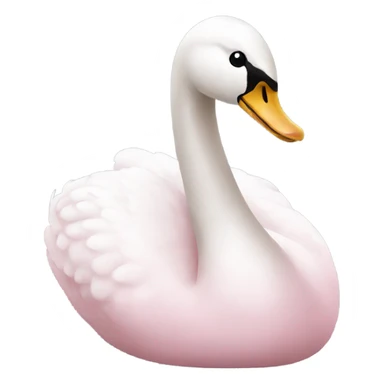 Light Pink swan sticker