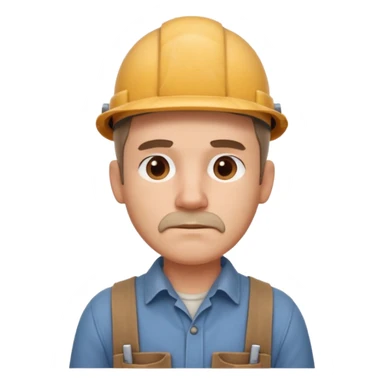 rustic carpenter portrait, head and shoulders only, wood dust on shoulders, rolled-up shirt collar, calm craftsman expression, warm workshop vibe, 3D cartoon, mobile game icon style, clean background, no text, no watermark
 sticker