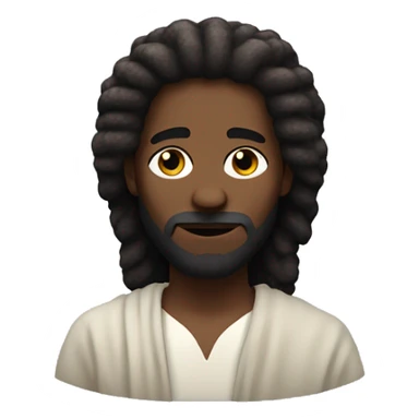 black Jesus Christ with wooly hair sticker