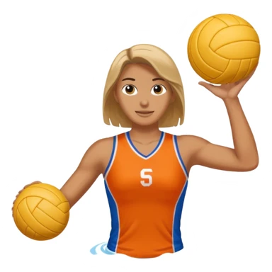 Setting a volleyball  sticker