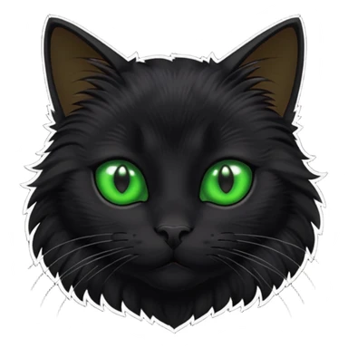 gato preto sticker