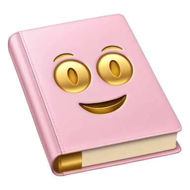 Aesthetic light pink book sticker