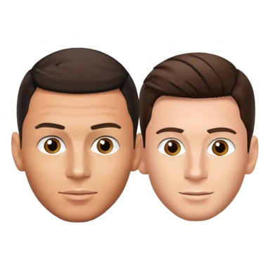 Cristiano ronaldo whit messi sticker