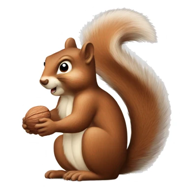 a nice squirrel who likes nuts sticker