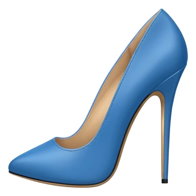 heels with the blue colors sticker