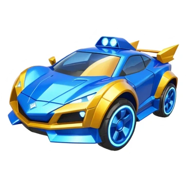 super sonic legend rank from the game rocket league  sticker