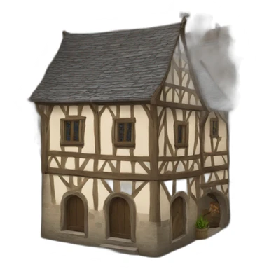 medieval town hall sticker