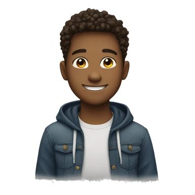 cute teenage boy smile sticker