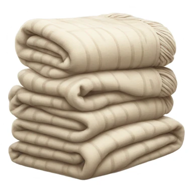 cosy blanket stack beige sticker