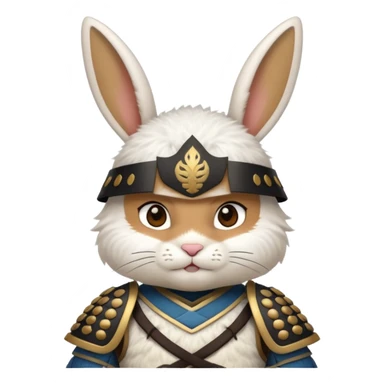 a samurai bunny sticker