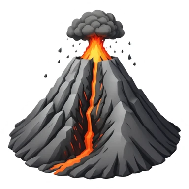 Volcano before eruption sticker