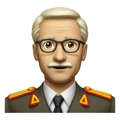 soviet engineer diplomat full scale photoealistic serious sticker