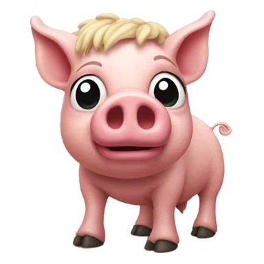 pigsin the desert  sticker