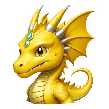 Anime Dragon Android Yellow They/Them sticker