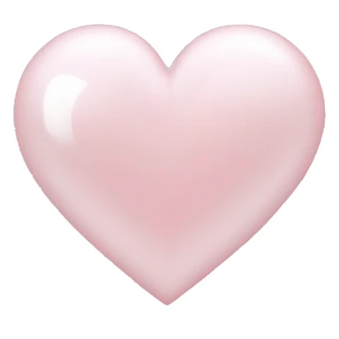 pearl light pink heart sticker