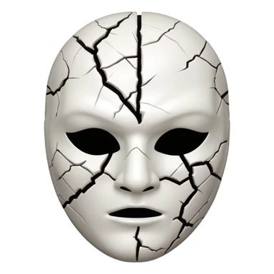 Máscara rachada sticker