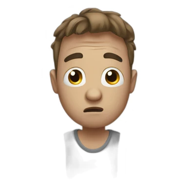 stressed man sticker