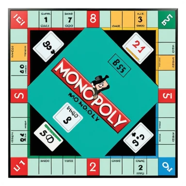 monopoly board sticker