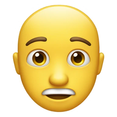 Normal yellow emoji but it’s giving a side eye sticker