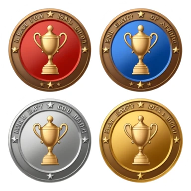 You have to make 3 emblems:

1) Bronze Early Supporter
2) Silver Early Supporter
3) Gold Early Supporter

Make sure the text is clearly engraved into a medal made of each corresponding emblem sticker