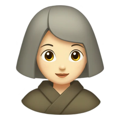 female-monk-in-the-heian-era sticker