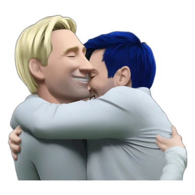 Messi qui fais un calin a Marine Le Pen sticker