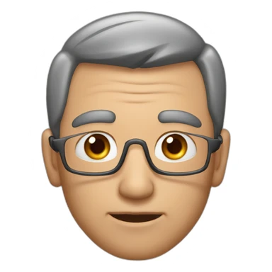 hombre 53 años con anteojos sticker