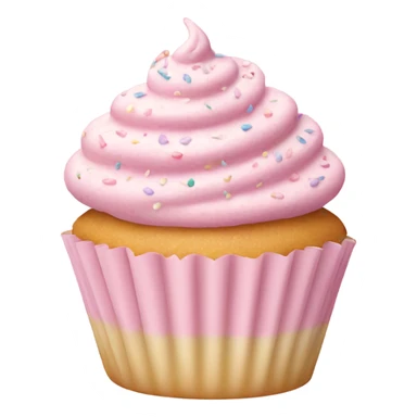 pastel pink cupcake sprinkles  sticker