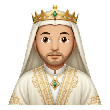 Robe mariage roi Mohammed VI sticker