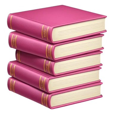 Rózsaszín könyvek sticker