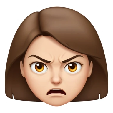 Light brunette Mom rage  sticker
