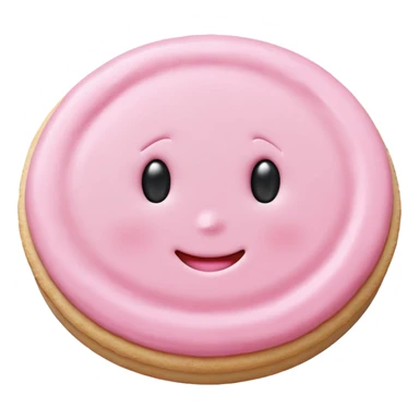 very light pink sugar cookie sticker