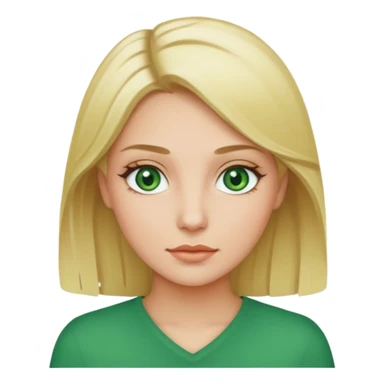 Sexy Queen Green eyes blonde Hair  sticker