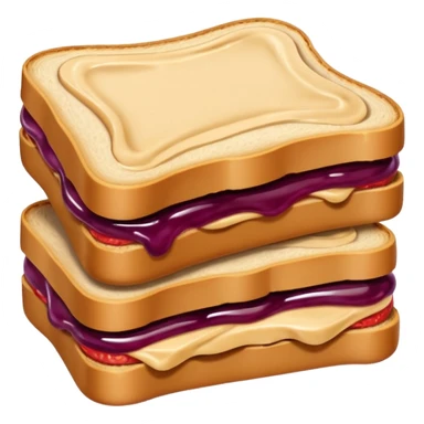 Peanut butter and jelly sticker