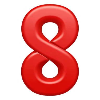 number 5000 styled like 100 emoji, red color, double underline, dynamic motion marks sticker