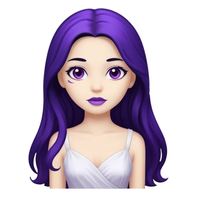 Purple girl sticker