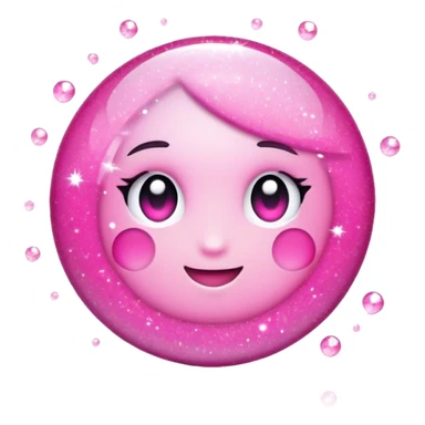 Pink sparkles sticker
