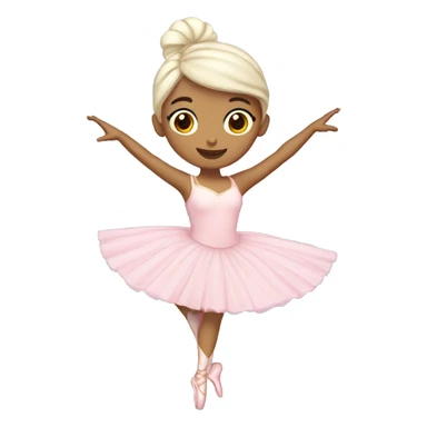 Pastel Christmas ballerina sticker