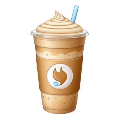 take away cup ice latte sticker