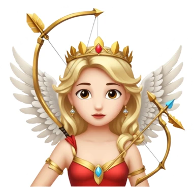 Cupid queen sticker