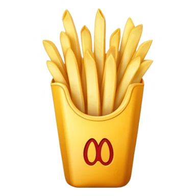 One french fry sticker