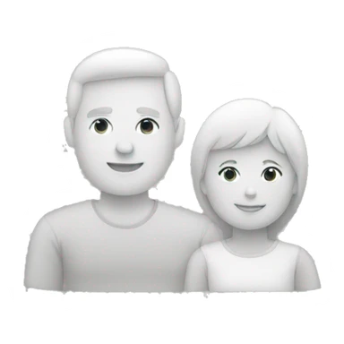 mom and dad white sticker