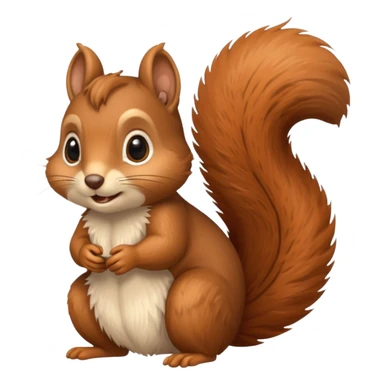 cosy squirrel sticker
