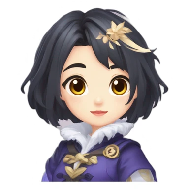 Hu tao (c'est une fille)de genshin impact sticker