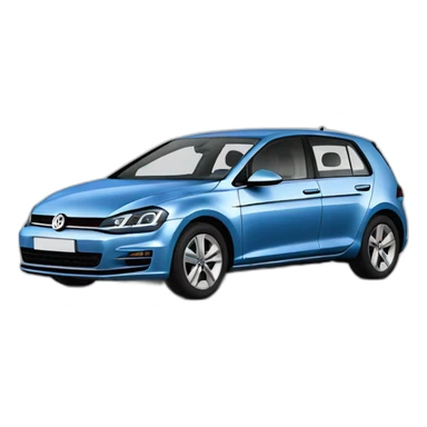Volkswagen-Golf-2015-universal-blue sticker