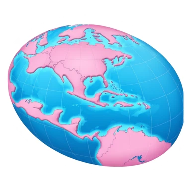 Carribean islands map pink  sticker