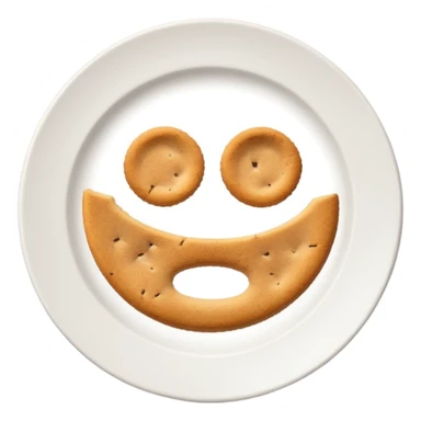 empty plate with leftover crumbs sticker