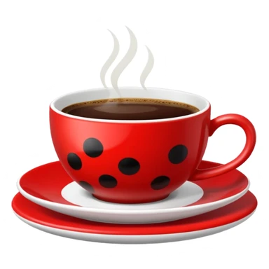 coccinelle dans un café sticker