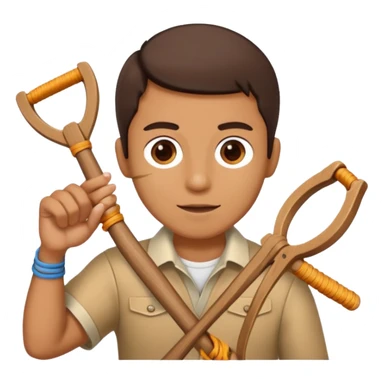 slingshot cartoon sticker